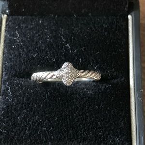 David Yurman Quatrefoil Ring with Diamonds